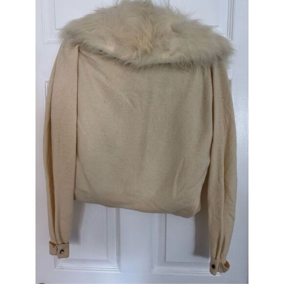 *Vintage* sweater with fur collar - Picture 5 of 5
